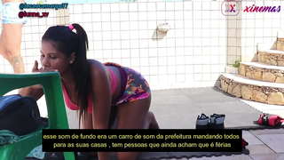 Esposa safada cheia de tesao de depois de треинар sentou gostoso no dotado levar leitinho na buceta