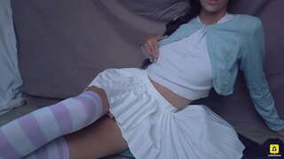 BONITO ESTUDANTE JAPONÊS CREMOSO BUCETA