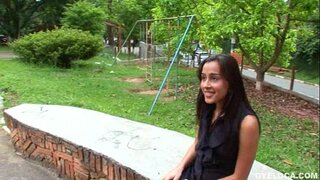 Latina kruten waarm Gesichtsbehandlungen, nodeem Si iech Hir pussy a Arsch hart gefickt