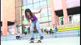 Punk skateboarder ლათინოამერიკელი სახელად დიანა, Delgado gets her pussy gets