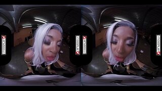 VR Cosplay X Jasmine Webb Buceta Beizos Envolto en Torno a Súa Dick