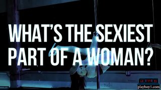 Хрупкая латинская малышка танцует и раздевается на барной стойке Playboy