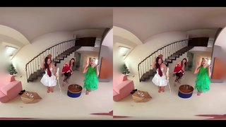 Fuck Tatlong Hot Babes sa Libreng Buong Karanasan ng Pasko!